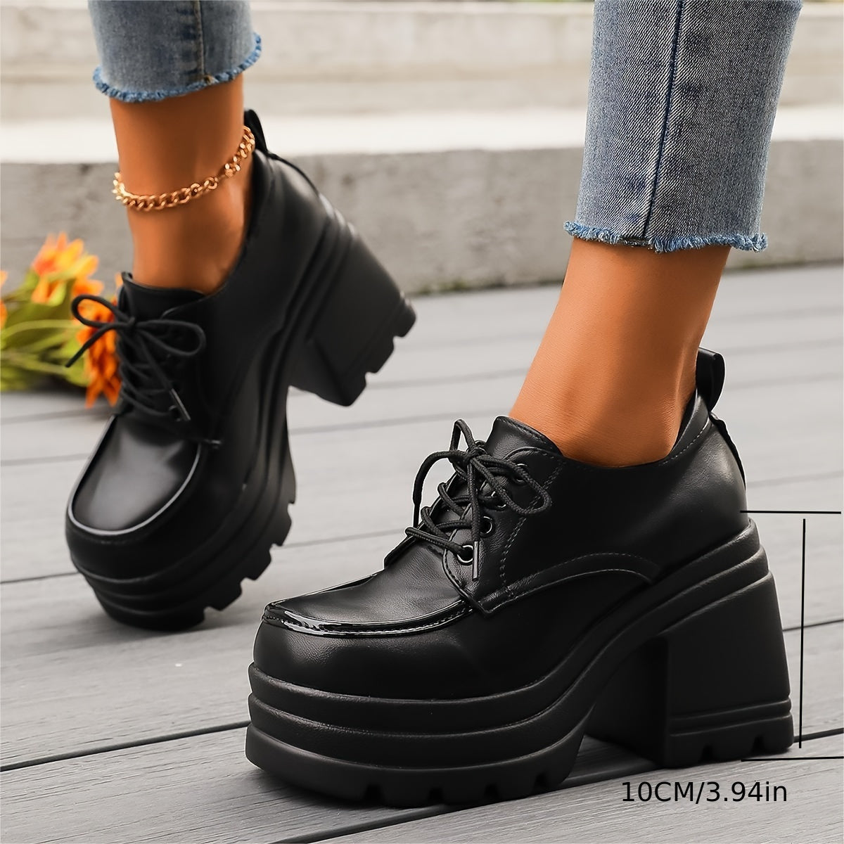 Calla Sculpted Heel Oxfords