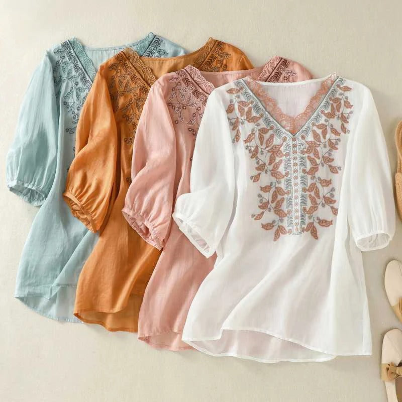 Marielle Linen Blouse