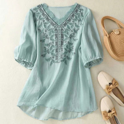 Marielle Linen Blouse