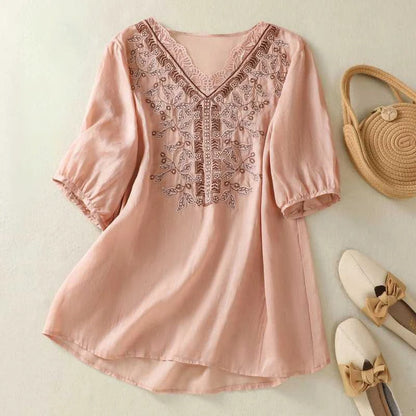 Marielle Linen Blouse
