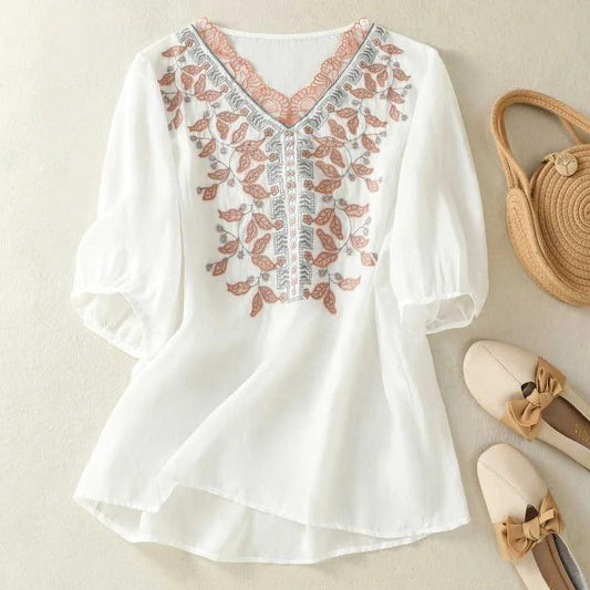 Marielle Linen Blouse