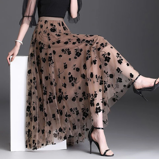 Lunaria Petal Mesh Midi