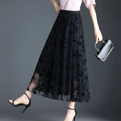 Lunaria Petal Mesh Midi
