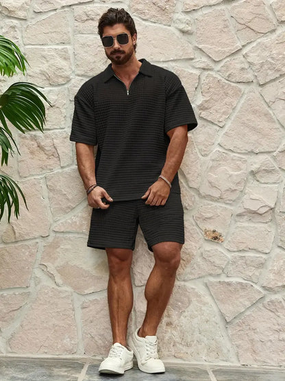 Santorini Waffle-Knit Set