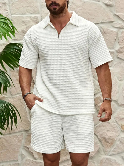 Santorini Waffle-Knit Set